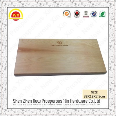 Wholesale custom shaped round wood cutting board with handle