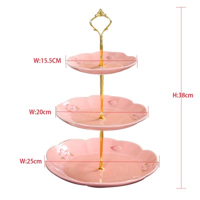 Decorating Cake Tools, Lovely Round 2/3 Tier Metal Rotating Wedding Cake Stand