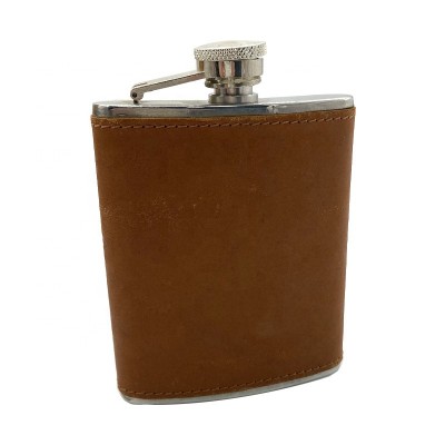 Logo Customized Metal Emboss 6 oz Stainless Steel Hip Flask